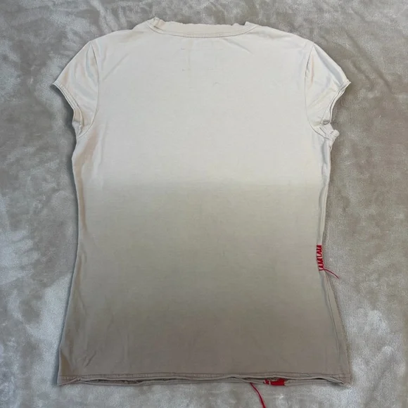 Double D Ranch Play Nice U S A Patriotic Embroidered Tee Size Medium - Picture 5 of 13